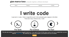 Desktop Screenshot of gianmarcotoso.com